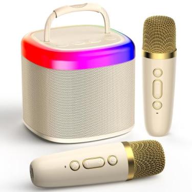 Imagem de Máquina de Karaokê Portátil JYX com Bluetooth e Microfone