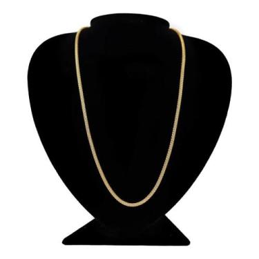 Imagem de Colar em Prata 925 com Banho em Ouro- Elo Corda 50cm Premium - Ponte V