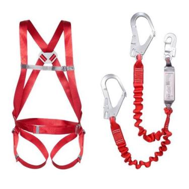 Imagem de Cinturão Paraquedista CP 1101 1 Ponto de Conexão + Talabarte Duplo em 