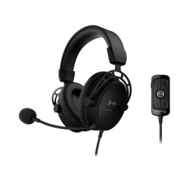 Imagem de Headset Gamer HyperX Cloud Alpha S Blackout 7.1 P2 USB Preto