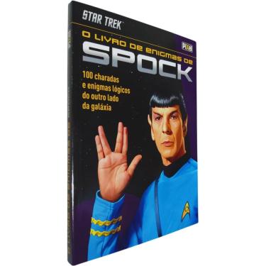 Imagem de Livro Físico O Livro de Enigmas de Spock Star Trek Tim Dedopulos 100 Charadas e Enigmas Lógicos do Outro Lado da Galáxia
