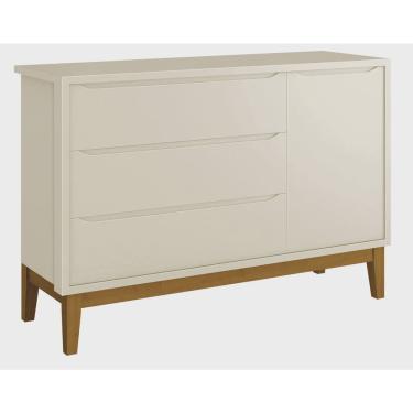 Imagem de Cômoda Sapateira Classic New Areia Fosco com Madeira - Reller