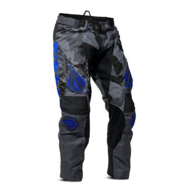 Imagem de Calça Infantil Motocross Trilha - Jett Factory Edition 3, Azul, 6