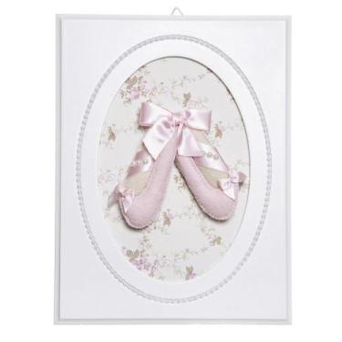 Imagem de Quadros Balé Pérolas Sapatilhas Quarto Bebê Infantil Menina - Potinho 