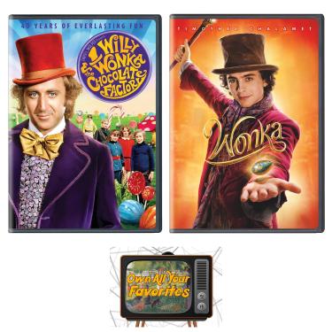 Imagem de Generic Coleção De Dvds Wonka: A Fantástica Fábrica Chocolate (1964) / (2023) + Incluindo Cartão Arte Bônus