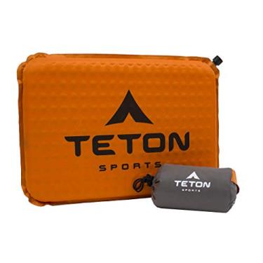 Imagem de Almofada de assento inflável TETON Sports ComfortLite; nunca mais se sente em alvejantes de estádio rígido; projetada com o seu fim em mente, Laranja, 17 x 12 x 1.5-Inch/Cushion