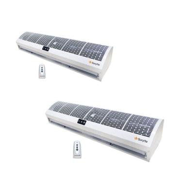 Imagem de Kit 2 Cortinas de Ar Suryha 90cm com Controle 220V