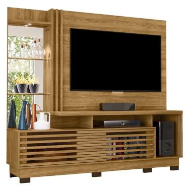 Imagem de Estante Painel Para TV 60 Pol 200cm Sam Z10 Cumaru - Mpozenato