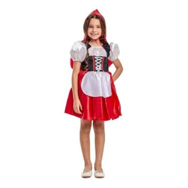 Imagem de Vestido Fantasia Infantil Chapeuzinho Vermelho - Moda Sunset, P-4