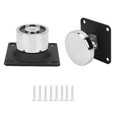 Imagem de Captura de Rolha de Porta Eletromagnética, Suporte de Sucção Forte de 132,3lb para Portas de Ferro de Madeira, Portas de Fogo, etc. 12V -24V, Design Elegante, Feito de Aço