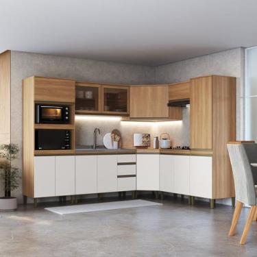 Imagem de Cozinha Completa 8 Peças com Torre Quente Paneleiro Canto Oblíquo e Vi