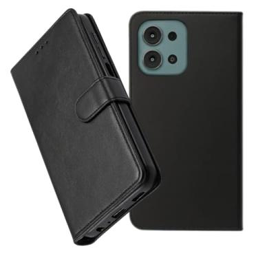 Imagem de Capa Capinha Carteira Flip Couro Compatível Motorola Moto G56