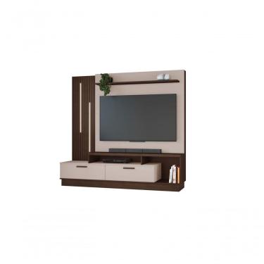 Imagem de Estante Home Theater Para Tv Até 65 Polegadas Despertar - Jcm Movelaria Café-off White