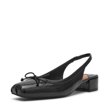 Imagem de Steve Madden Sapato feminino Loved Pump, Patente de enrugamento preto, 35