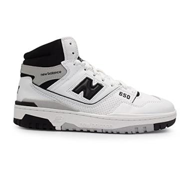 Imagem de New Balance Tênis masculino 574 Core, Branco e preto, 41