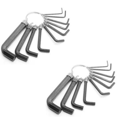 Imagem de Kit 2 Jogos De Chave Allen De 1,5Mm A 10Mm Com 10 Peças Cada - Canoas 