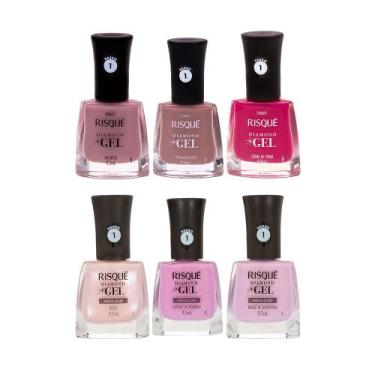 Imagem de Kit Quarta Usamos Rosa Diamond Gel Risqué - 6 unidades