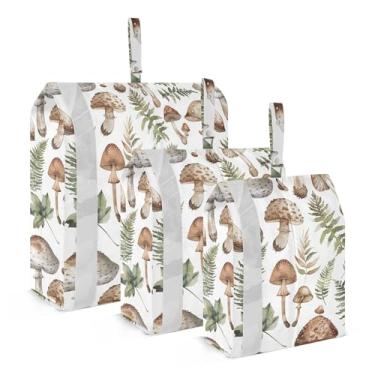 Imagem de xigua Cubos coloridos de embalagem de cogumelos para viagem, organizadores de bagagem leves, conjunto de viagem, à prova d'água, cubos de compressão para acessórios de viagem, 3 pacotes