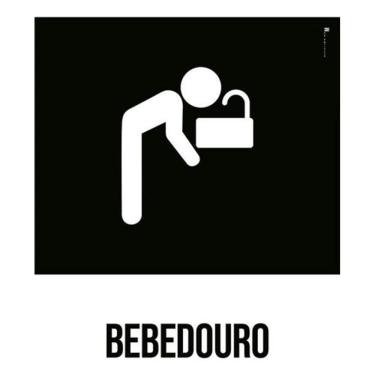 Imagem de Kit 3 Placas Desenho Bebedouro