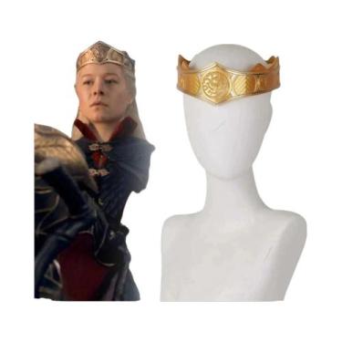 Imagem de Tiara De Cosplay Unissex Família Dragão Rhaenyra Targaryen Coroa Doura