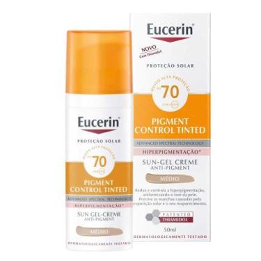 Imagem de Protetor Solar com Cor Eucerin Sun Pigment Control Creme Facial Tinted