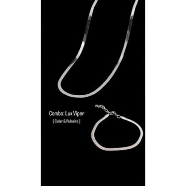 Imagem de Combo corrente e pulseira masculina / feminina Lux Viper - Meiyo