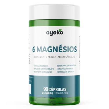 Imagem de 6 Magnésios 90 cápsulas - Blend Premium - Ayeko