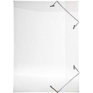 Imagem de Pasta Aba Elástica Plástica Mini Oficio Delloline Cristal 10unid - Del