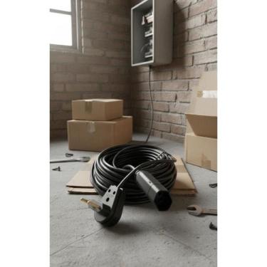 Imagem de Extensão Elétrica 20m Cabo PP 2x1.0mm 20A Reforçada Preta - Congratula