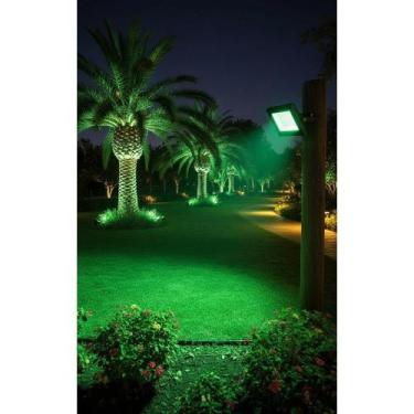 Imagem de Refletor LED 50W Verde Slim Mini IP66 Iluminação Fachada - Congratulat