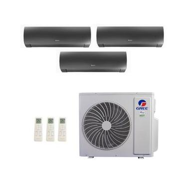 Imagem de Ar-Condicionado Multi Split Inverter Gree 36.000 (2x Evap HW 12.000 + 1x Evap HW 24.000) Quente/Frio 220V