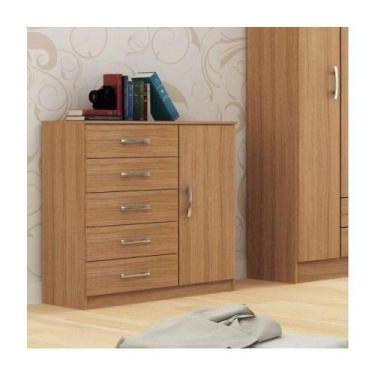 Imagem de Cômoda Sapateira Zurique 1 Porta 5 Gavetas - Demolição Demolição - EVI