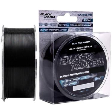 Imagem de Linha de Pesca Monofilamento Black Tamba 0,49MM 300M Baixa Memória Preta Maruri Fishing