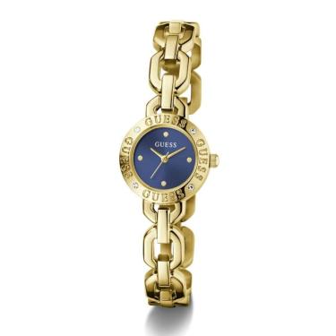 Imagem de Relógio Guess Gw1019l2 Feminino Siren Bracelete Mini Joia Dourado Azul Azul-marinho-Feminino