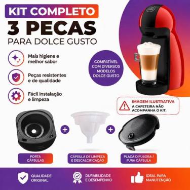 Imagem de Arno Dolce Gusto Kit Essencial 3 Peças Com Porta Cápsulas, Placa e Cáp