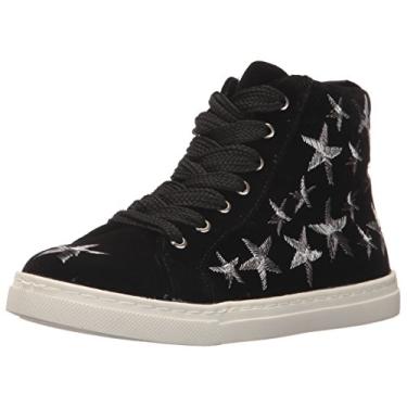 Imagem de Dolce Vita Tênis feminino ZOWEN, Bordado preto/prata, 11 Little Kid