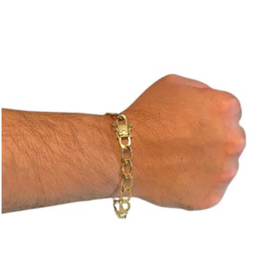 Imagem de Pulseira 8mm Laminada Long Estilosa e moderna