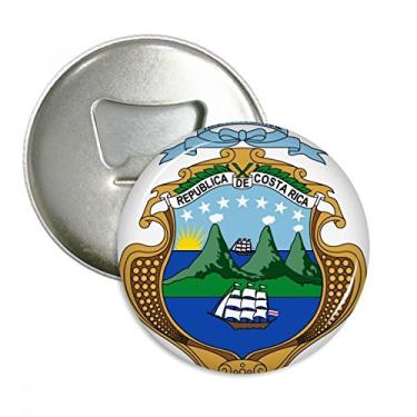 Imagem de Emblema nacional da Costa Rica, abridor de garrafas com ímã de geladeira, emblema multifuncional