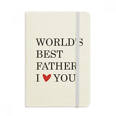 Imagem de Caderno com citação Love You Best Father Dad Festival Capa dura Diário Clássico A5