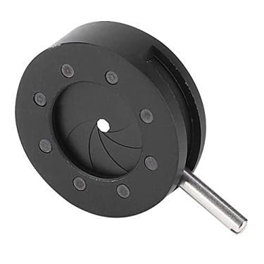 Imagem de Adaptador de íris de Microscópio Ajustável Diafragma de Abertura óptica de Lente de Abertura 1,5-25 Mm para Microscópio Diafragma óptico para Microscópio de Laboratório Com Base