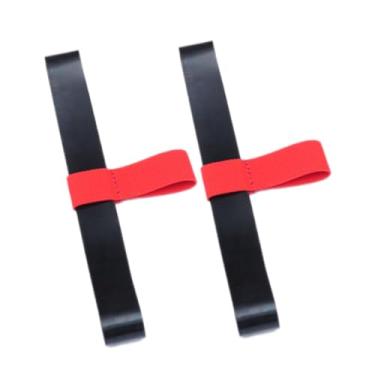 Imagem de Fancyes Faixa retentora de mergulho para cilindro 6l, 2 peças, alça multifuncional para garrafa de mergulho, cilindro elástico, alça retentor de mangueira, Vermelho