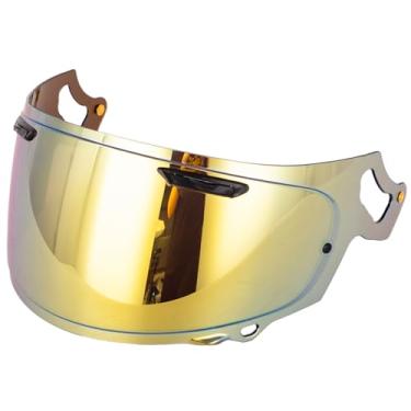 Imagem de Soman Viseira de substituição Regent-X, VAS-V MAX Vision, compatível com proteção UV Regent-X VAS-V MAX Corsair-X Quantum-X Signet-X Dt-X Defiant-X (dourada)