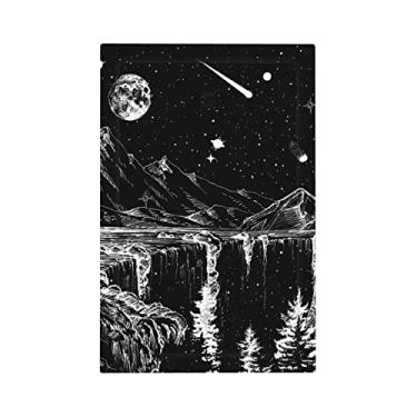 Imagem de Mountain Starry Moon 1 Gang Light Switch Cover No Decive Blank Wall Plate Decorative Switchplate for Bathroom Home Bedroom Decore 12,7 cm x 3 Oversize