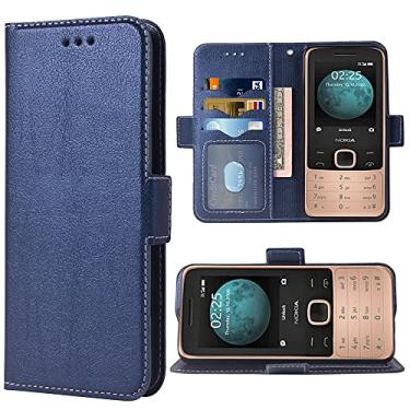 Imagem de WWAAYSSXA Compatível com Nokia 225 4G (não é compatível com Nokia 225 2014) capa carteira alça de pulso couro flip capa suporte suporte acessórios celulares capas de telefone para Nokia 225 4G 2020