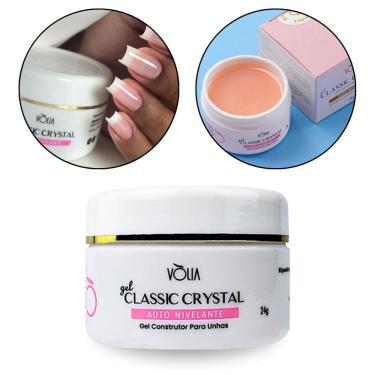 Imagem de Gel Led Uv Alongamento De Unhas Classic Crystal 24g Vòlia