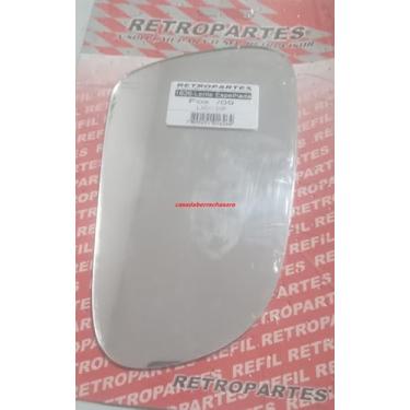 Imagem de Lente refil vidro Retrovisor Fox, Cross e Space Direito Lado Passageiro 2003 Até 2009 sem base