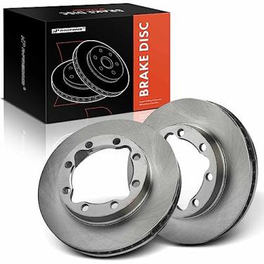 Imagem de A-Premium Conjunto de rotores de freio a disco ventilado dianteiro de 12,49 polegadas (317,3 mm) compatível com modelos selecionados Dodge, Chevrolet e GMC - Ram 2500 1994-1999, Ram 3500 1994-1999,