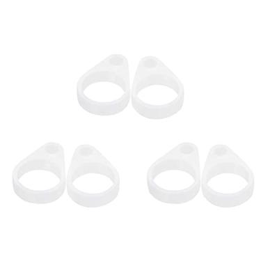 Imagem de Silicone Loops Adaptador de clipe de aparelho auditivo BTE, uma parte do protetor de cordão antiperda corda de suporte de clipe BTE, tamanho mini (três peças, 11 mm)
