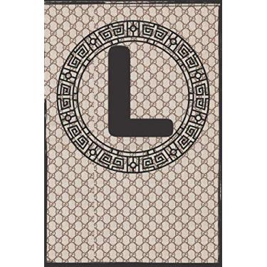 Imagem de L Notebook: Monogram Letter L Notebook Lumberjack Plaid Red Black Flannel Gift For Christmas, 6 x 9 Inches, 120 Blank Lined Pages