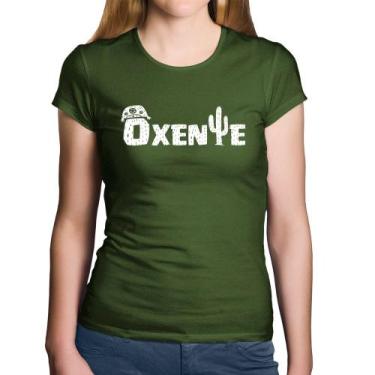 Imagem de Baby Look Algodão Ôxente Nordeste - Foca na Moda, Musgo, M